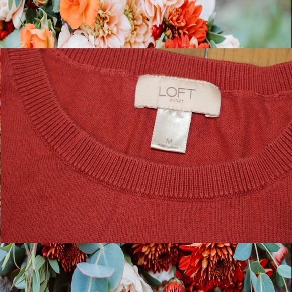 LOFT Rose Pink lightweight sweater – size M - Picture 3 of 3